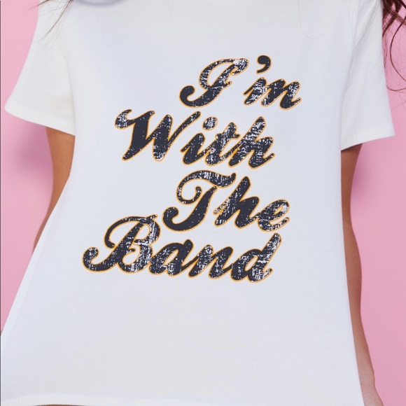 NanaMacs “I’m with the band” Graphic Tee - Picture 2 of 5